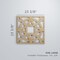 Ekena Millwork Large Brownsville Decorative Fretwork Wood Wall Panels, Wood, 23 3/8"W x 23 3/8"H x 3/8"T WALW24X24X0375BNEMF - alternate 5